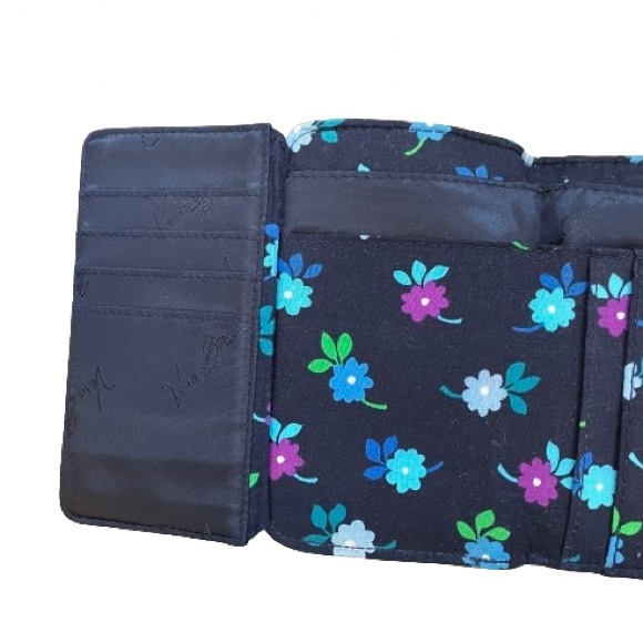 Vera Bradley Euro Trifold Wallet in Midnight Blue - Picture 6 of 12